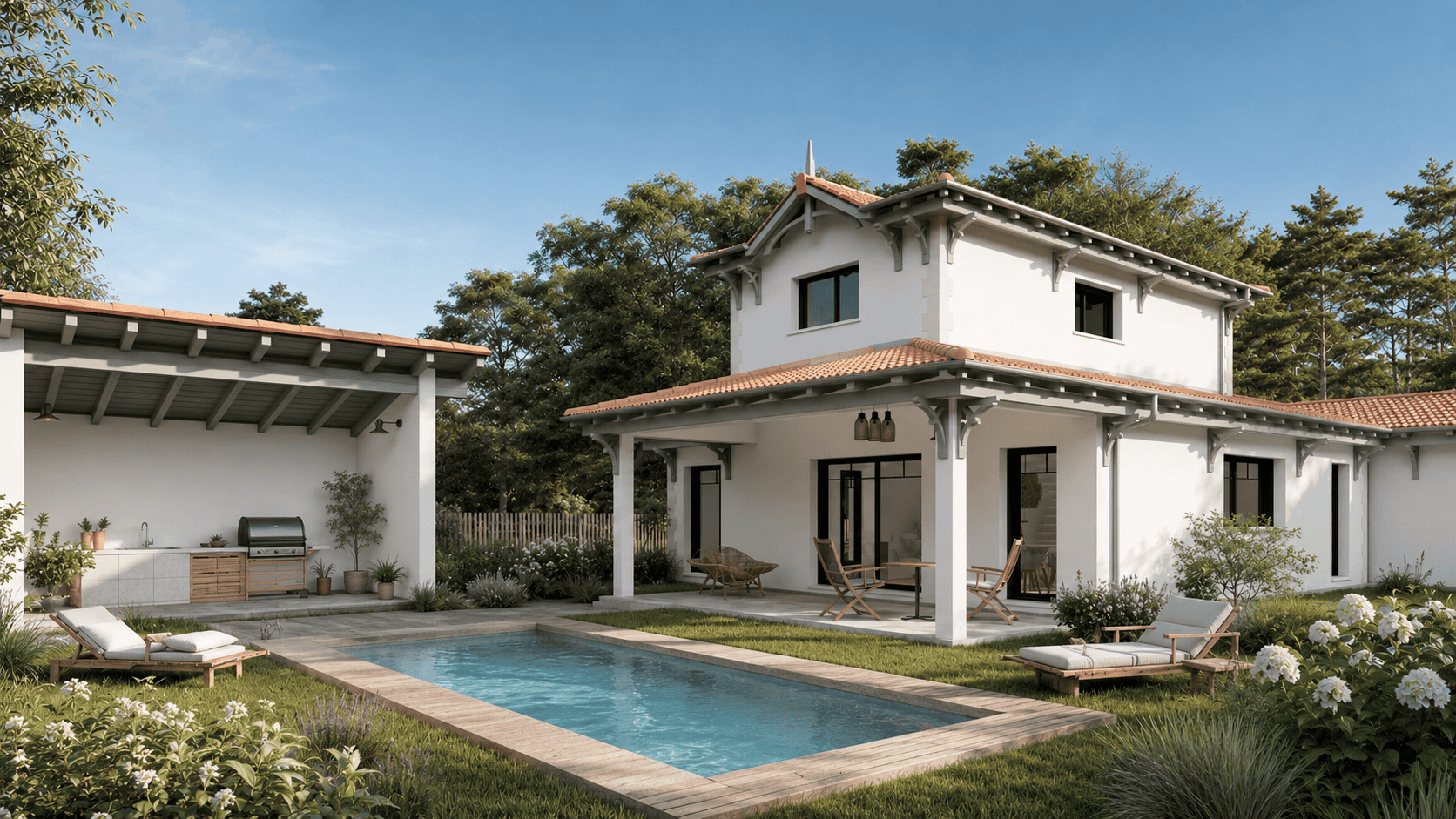 maison style arcachonnais