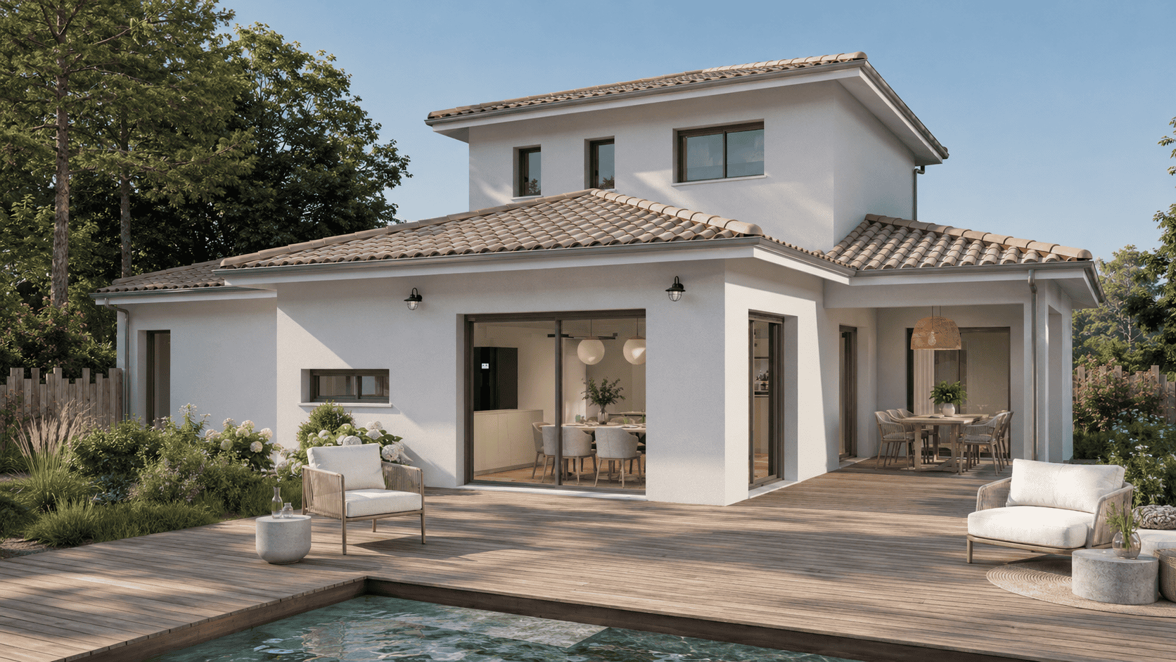 maison contemporaine à étage