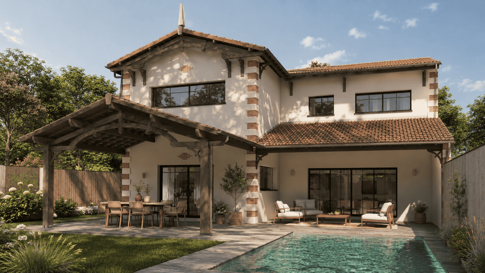 maison arcachonnaise étage